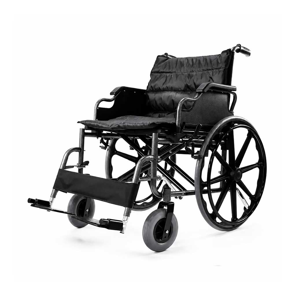 ویلچر ارتوپدی سایز بزرگ مدل KY951B استیل با تحمل وزن 150 کیلوگرم